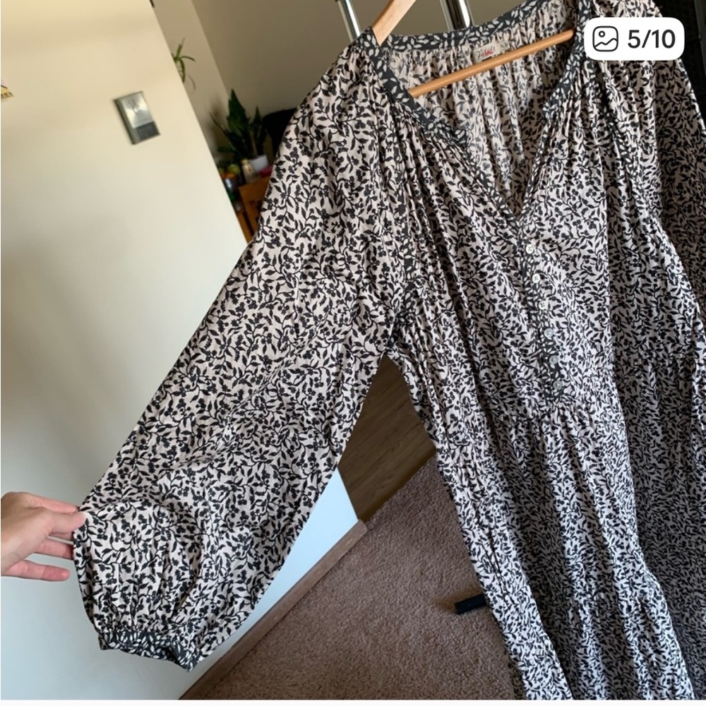 Faherty Phoebe Floral Maxi Dress XL - Picture 4 of 9